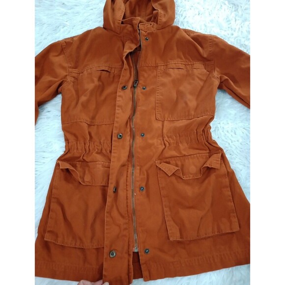 Universal Thread Women's Small Orange Ladrillo Zip Utility Anorak Jacket  S - Picture 9 of 10